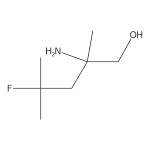 2-Amino-4-fluoro-2,4-dimethylpentan-1-ol Structure