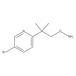 O-[2-(5-bromopyridin-2-yl)-2-methylpropyl]hydroxylamine结构式