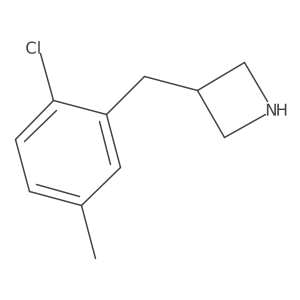 3-[(2-Chloro-5-methylphenyl)methyl]azetidine结构式