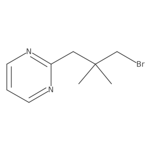 2-(3-Bromo-2,2-dimethylpropyl)pyrimidine Structure
