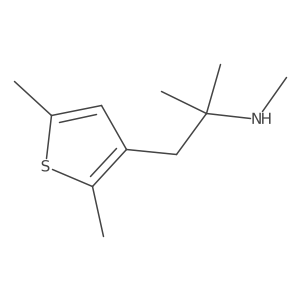 [1-(2,5-Dimethylthiophen-3-yl)-2-methylpropan-2-yl](methyl)amine结构式