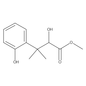Methyl 2-hydroxy-3-(2-hydroxyphenyl)-3-methylbutanoate结构式