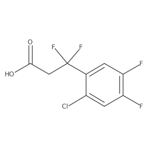 3-(2-Chloro-4,5-difluorophenyl)-3,3-difluoropropanoic acid Structure