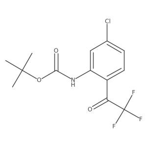 tert-butyl N-[5-chloro-2-(trifluoroacetyl)phenyl]carbamate Structure