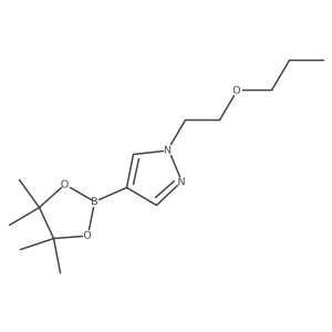 1-(2-Propoxyethyl)-4-(4,4,5,5-tetramethyl-[1,3,2]dioxaborolan-2-yl)-1H-pyrazole结构式