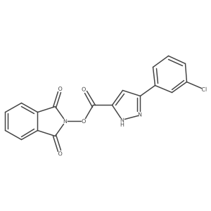 1,3-dioxo-2,3-dihydro-1H-isoindol-2-yl 5-(3-chlorophenyl)-1H-pyrazole-3-carboxylate Structure