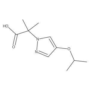 2-(4-Isopropoxypyrazol-1-yl)-2-methylpropionic acid结构式