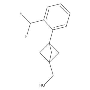 [3-[2-(Difluoromethyl)phenyl]-1-bicyclo[1.1.1]pentanyl]methanol结构式
