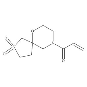 9-(Prop-2-enoyl)-6-oxa-2lambda6-thia-9-azaspiro[4.5]decane-2,2-dione Structure