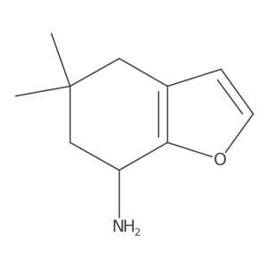 5,5-dimethyl-6,7-dihydro-4H-benzofuran-7-amine结构式