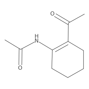 N-(2-Acetyl-1-cyclohexen-1-yl)acetamide Structure