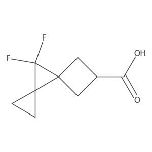 8,8-Difluorodispiro[2.0.34.13]octane-6-carboxylic acid结构式