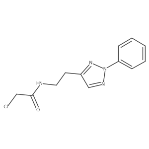 2-Chloro-N-[2-(2-phenyltriazol-4-yl)ethyl]acetamide Structure