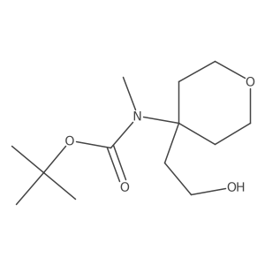 tert-butyl N-[4-(2-hydroxyethyl)oxan-4-yl]-N-methylcarbamate Structure