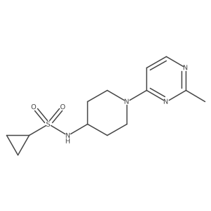 N-[1-(2-Methylpyrimidin-4-yl)piperidin-4-yl]cyclopropanesulfonamide Structure