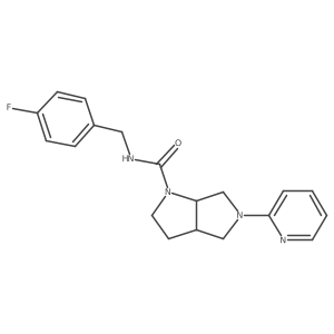 N-[(4-fluorophenyl)methyl]-5-(pyridin-2-yl)-octahydropyrrolo[3,4-b]pyrrole-1-carboxamide Structure