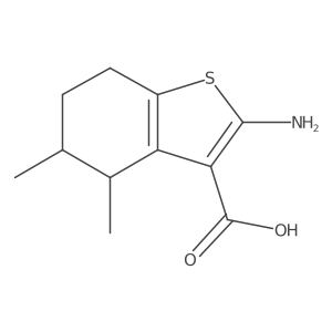 2-Amino-4,5-dimethyl-4,5,6,7-tetrahydro-1-benzothiophene-3-carboxylic acid结构式