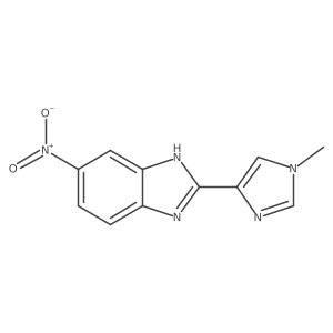 2-(1-methyl-1H-imidazol-4-yl)-6-nitro-1H-1,3-benzodiazole结构式