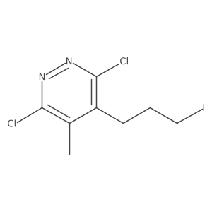 3,6-Dichloro-4-(3-iodopropyl)-5-methylpyridazine结构式