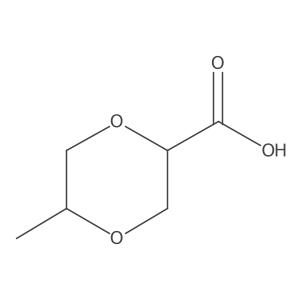 rac-(2R,5R)-5-methyl-1,4-dioxane-2-carboxylic acid Structure