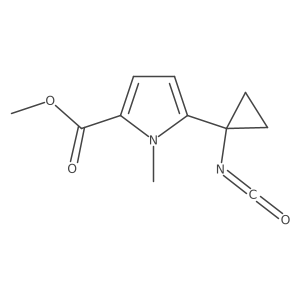 methyl 5-(1-isocyanatocyclopropyl)-1-methyl-1H-pyrrole-2-carboxylate Structure