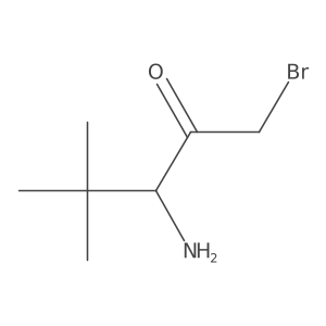 (3R)-3-amino-1-bromo-4,4-dimethylpentan-2-one Structure