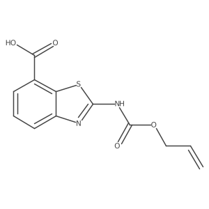 2-{[(Prop-2-en-1-yloxy)carbonyl]amino}-1,3-benzothiazole-7-carboxylic acid结构式