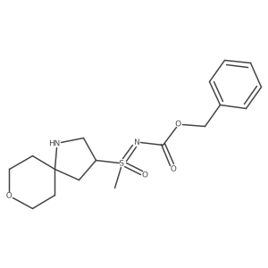 benzyl N-[methyl({8-oxa-1-azaspiro[4.5]decan-3-yl})oxo-lambda6-sulfanylidene]carbamate Structure