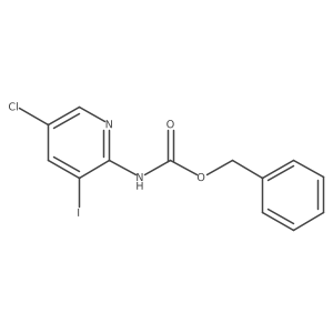 benzyl N-(5-chloro-3-iodopyridin-2-yl)carbamate Structure