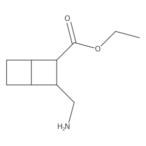 ethyl (1R,2S,3R,4S)-3-(aminomethyl)bicyclo[2.2.0]hexane-2-carboxylate Structure