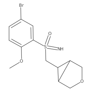 (5-bromo-2-methoxyphenyl)(imino){[(1R,5S,6R)-3-oxabicyclo[3.1.0]hexan-6-yl]methyl}-lambda6-sulfanone结构式