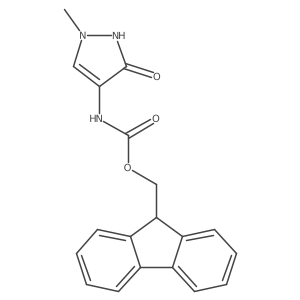 (9H-fluoren-9-yl)methyl N-(3-hydroxy-1-methyl-1H-pyrazol-4-yl)carbamate Structure