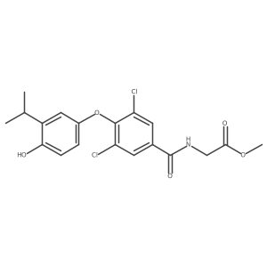 Methyl 2-(3,5-dichloro-4-(4-hydroxy-3-isopropylphenoxy)benzamido)acetate结构式