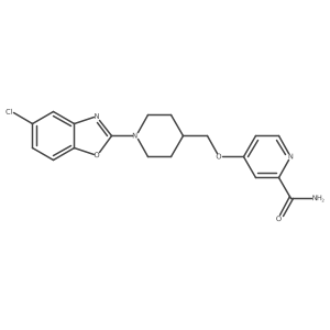 4-{[1-(5-Chloro-1,3-benzoxazol-2-yl)piperidin-4-yl]methoxy}pyridine-2-carboxamide Structure