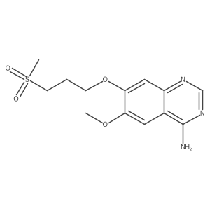 4-Amino-6-methoxy-7-(3-mesylpropoxy)quinazoline结构式