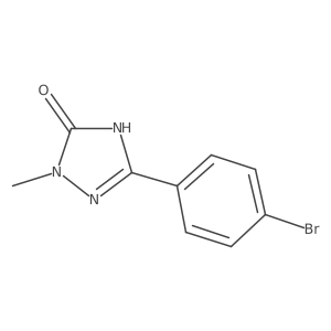 3-(4-Bromophenyl)-1-methyl-4,5-dihydro-1H-1,2,4-triazol-5-one结构式
