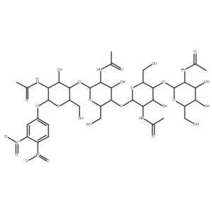 3,4-Dinitrophenyl tetra-N-acetyl-beta-chitotetraoside Structure