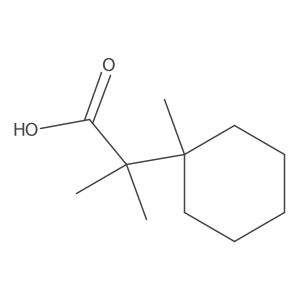 2-Methyl-2-(1-methylcyclohexyl)propanoic acid Structure