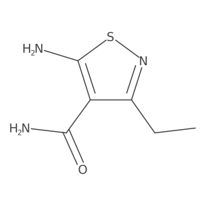 5-Amino-3-ethyl-4-isothiazolecarboxamide Structure