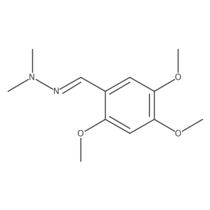 1,1-Dimethyl-2-(2,4,5-trimethoxybenzylidene)hydrazine结构式