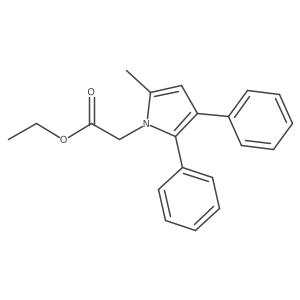 ethyl 2-(5-methyl-2,3-diphenyl-pyrrol-1-yl)acetate Structure
