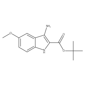 tert-butyl 3-amino-5-methoxy-1H-indole-2-carboxylate结构式