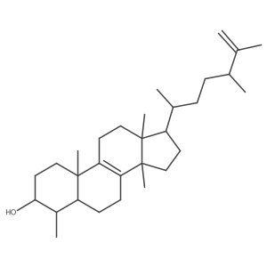 4alpha, 14alpha-Dimethyl ergosta-8,25(27)-dienol Structure