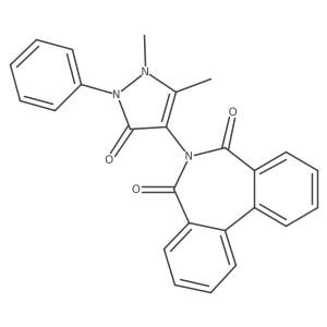 6-(1,5-Dimethyl-3-oxo-2-phenylpyrazol-4-yl)benzo[d][2]benzazepine-5,7-dione Structure