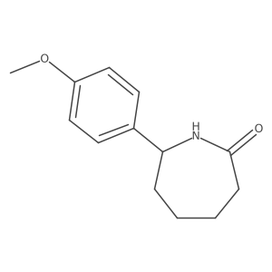 7-(4-Methoxyphenyl)azepan-2-one结构式