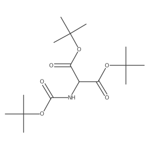 Di-t-butyl t-butyloxycarbonylaminomalonate Structure