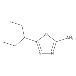 5-(Pentan-3-YL)-1,3,4-oxadiazol-2-amine Structure