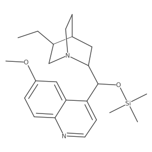 (8I+/-,9R)-10,11-Dihydro-6a(2)-methoxy-9-[(trimethylsilyl)oxy]cinchonan Structure