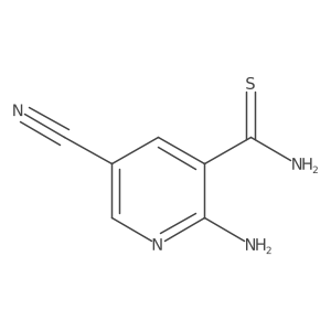 2-Amino-5-cyano-3-pyridinecarbothioamide Structure
