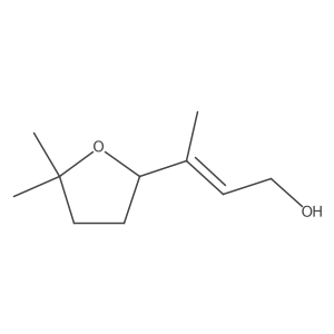 (E)-3-(5,5-dimethyloxolan-2-yl)but-2-en-1-ol结构式